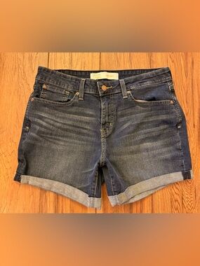 Signature by Levi Strauss Blue Denim Mid Rise Shorts